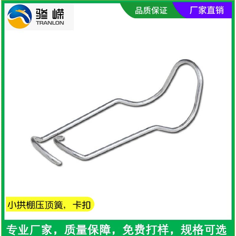 Manufacturer Supply Small Arch Shed Top Spring Grape Rain Shelter Fiberglass Rod Buckle Stainless Steel Film Clamp