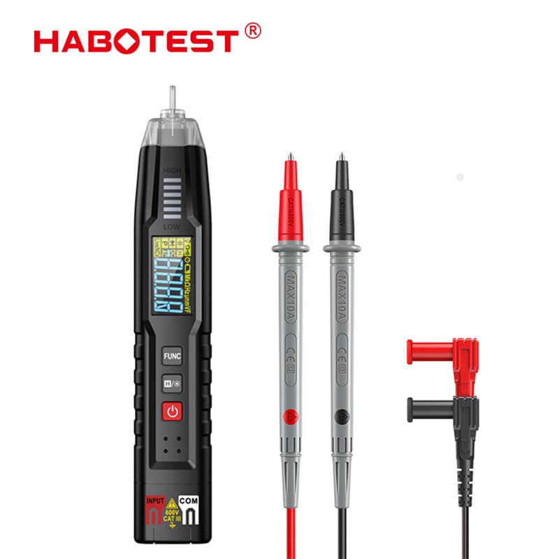 Huabo Factory HT122 Pen Multimeter Small Portable High Precision Multimeter Anti-Burn Smart Voltage Tester Pen
