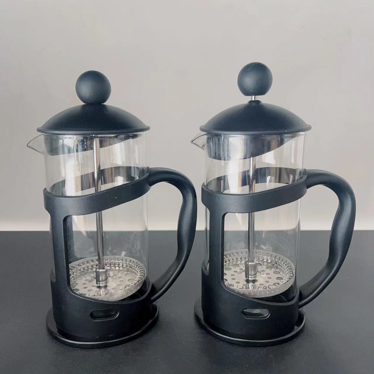 Cross-border Coffee Pot French Press for Home Use, Glass Tea Infuser with Manual Press Filter for Cold Brew