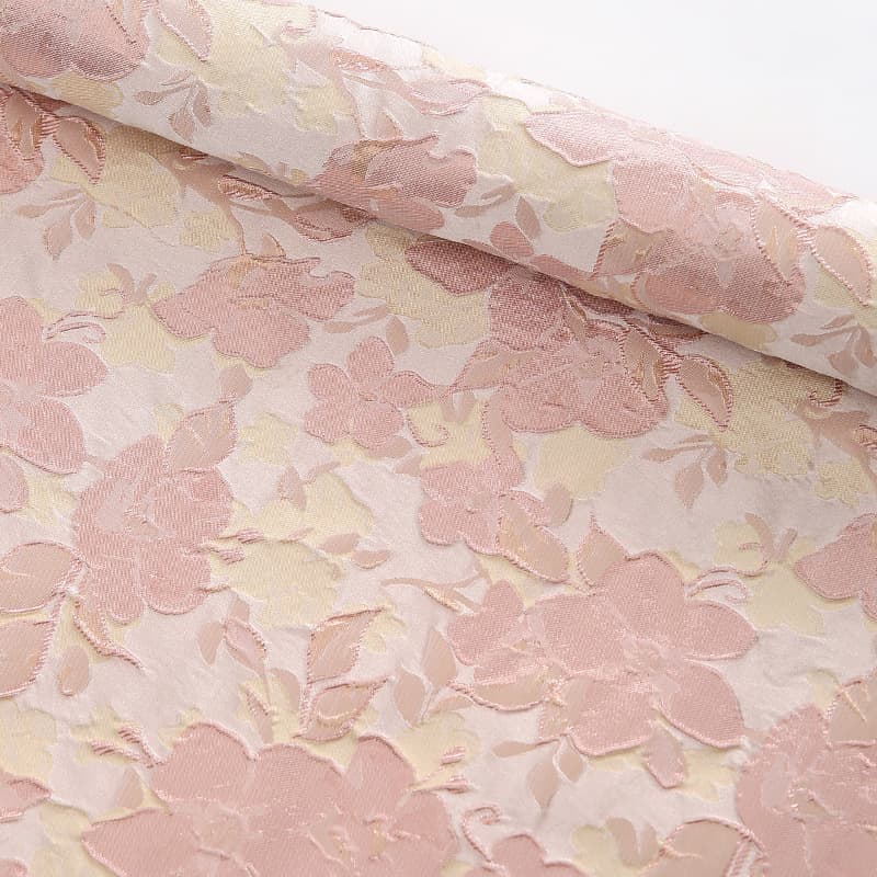 Pink Embroidered Floral Print Fabric Sakura Relief Edging Cake Decoration Fresh Flower Wrapping Material Mother's Day Gift