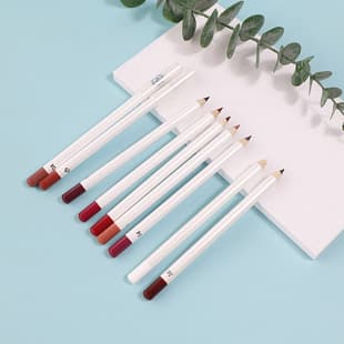 Neutral No-Logo Lip Liner Lipstick Pencil Waterproof Long-Lasting Non-Fading Lip Liner Pencil Matte White