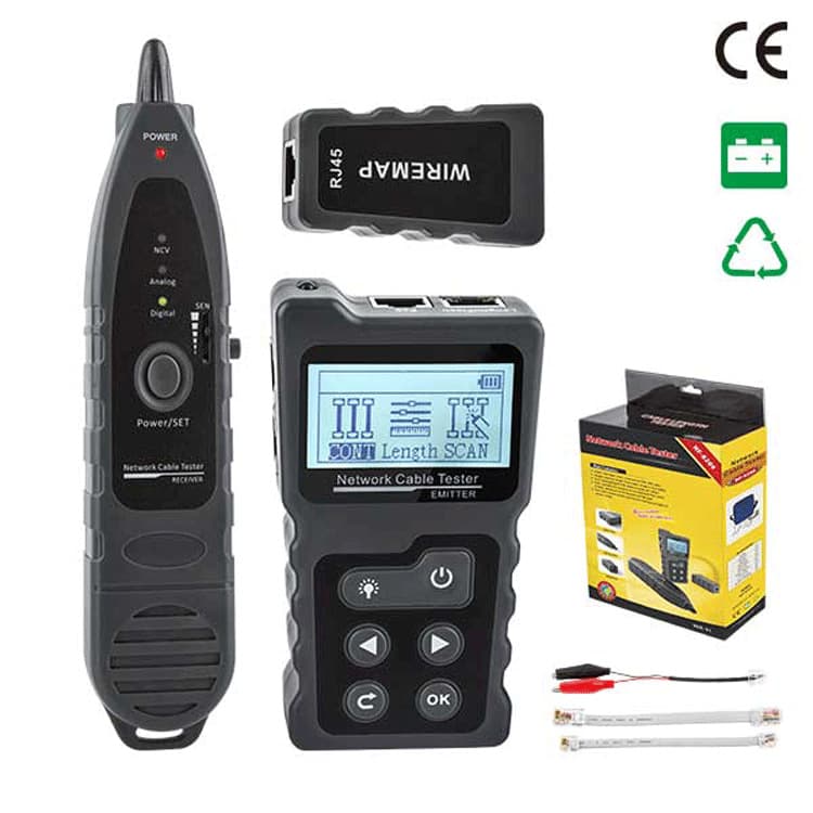 8209 Foreign Trade Cross-Border Edition Network Cable Tester LAN Ethernet Wire Tracer