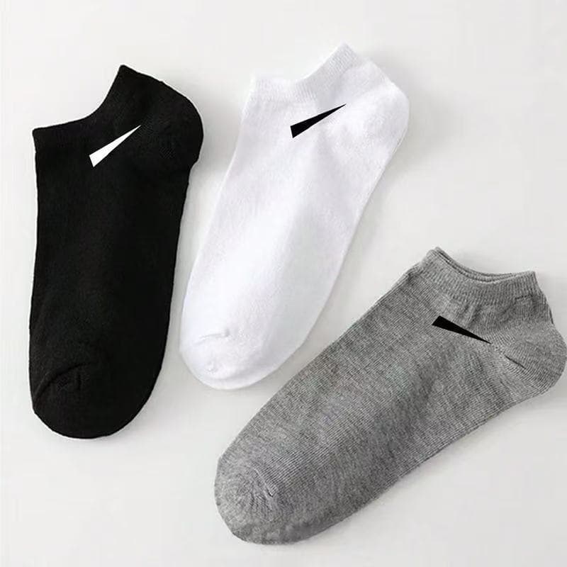 Sports Socks Classic Black and White Gray Socks Summer Thin Boat Socks for Men and Women Breathable Sweat-Absorbent Ins Trendy Cotton Socks Versatile