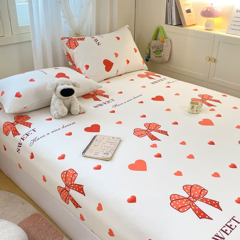 Class A Baby-Grade Washed Cotton Fitted Sheet Single Student Dormitory Single Bed Fitted Sheet Non-Pure Cotton All-Cotton All-Season Universal