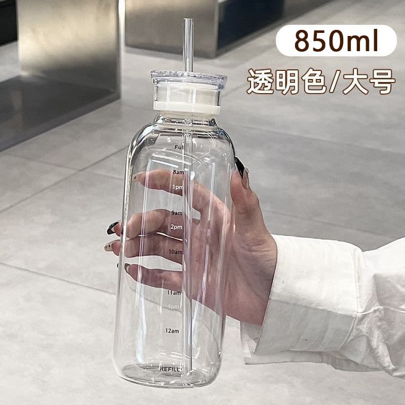 Portable Coffee Cup Travel Tumbler Glass Cup for Women, Stylish Insulated Sealed Beverage Cup