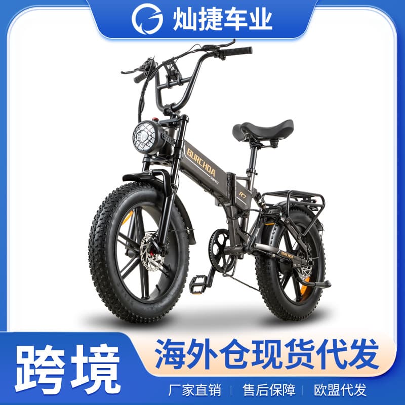 Folding Electric Bike Lithium Battery Cross-border Dual Drive E-bike Factory Direct Overseas Warehouse 20-inch EBIKE