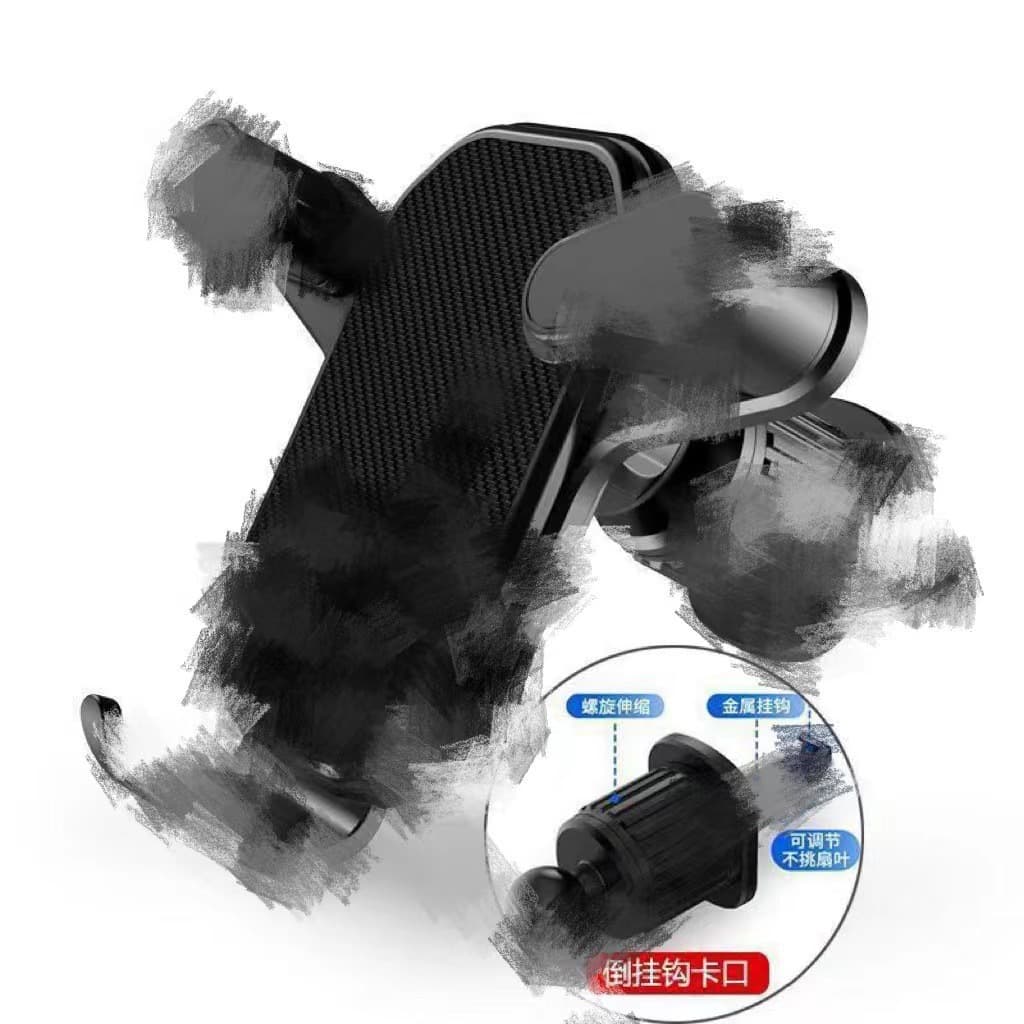 New car mobile phone holder inverted hook firm car horizontal and vertical air outlet mobile phone navigation holder