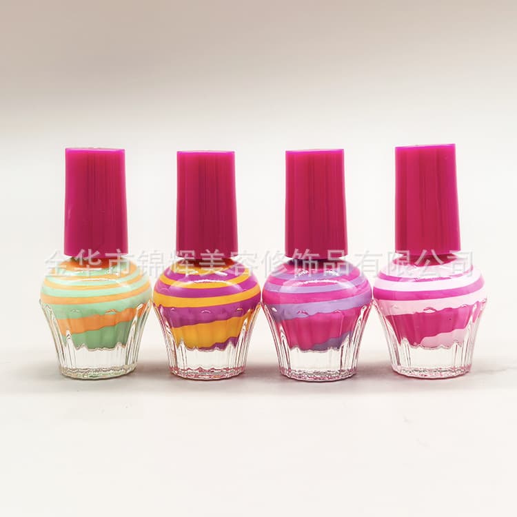 For Export Only: Children's Water-Based Nail Polish, Multi-Color Spiral Nail Polish