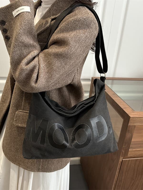 Men's Crossbody Bag Trendy Ins Large Capacity Japanese Retro Harajuku Casual Simple Canvas Women's Students Shoulder Bag