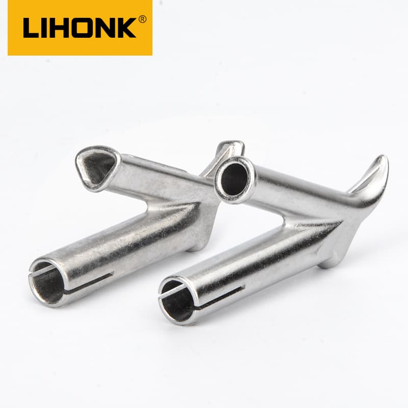 Hot air plastic welding gun welding nozzle Y-type fast triangle nozzle PVC plastic floor welding accessories point nozzle pull and drag air nozzle