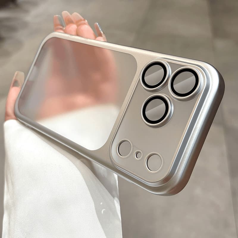 For iPhone 17 Pro Max Phone Case Frosted Electroplated PC Ultra-Thin Anti-Drop Apple 16 Lens Film Protective Cover