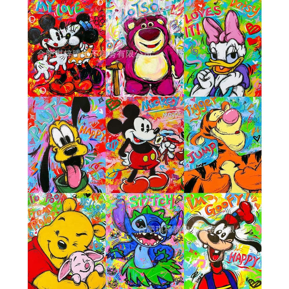 Cross-Border New Diamond Painting Cartoon Animation-Style Diamond Stickers, Amazon's Best-Selling Product, Direct from the Manufacturer