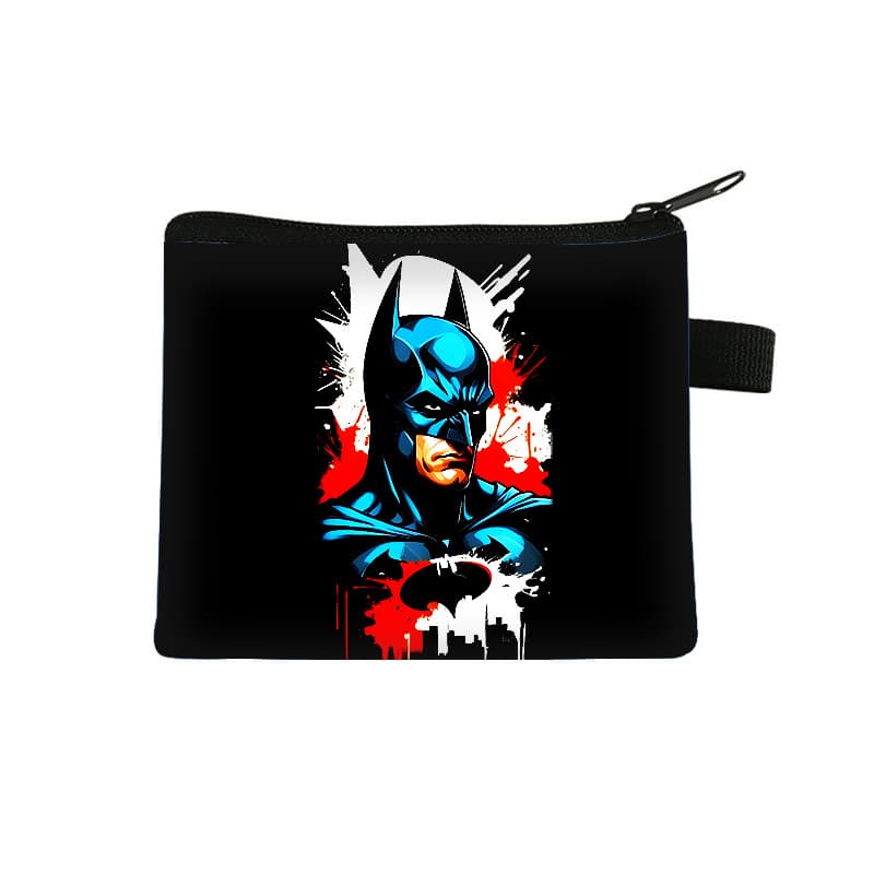 Marvel Batman Mini Coin Purse Portable Key Card Holder Wholesale Children's Silicone Coin Purse