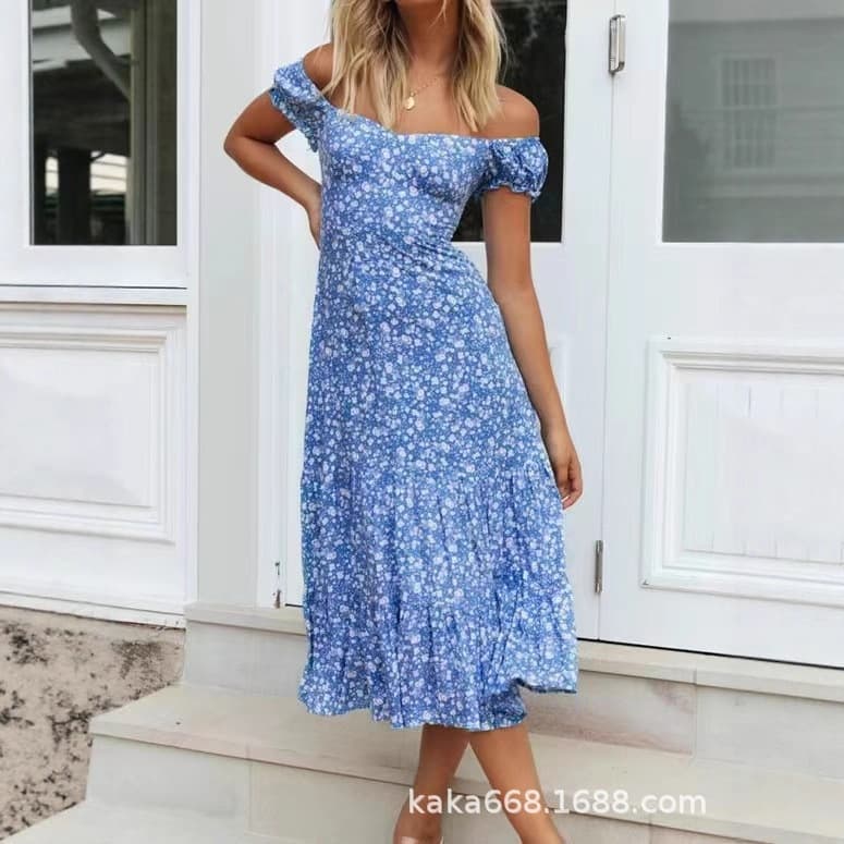 European and American Women's Fashion 2025 Cross-border SHEIN Dress, Bow-tie Strap Irregular Dress, Mixed Styles Wholesale