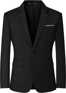 European Size Men's Suit Slim Business Casual Men's Sports Jacket Single Button Travel Lightweight Top Wrinkle-Free