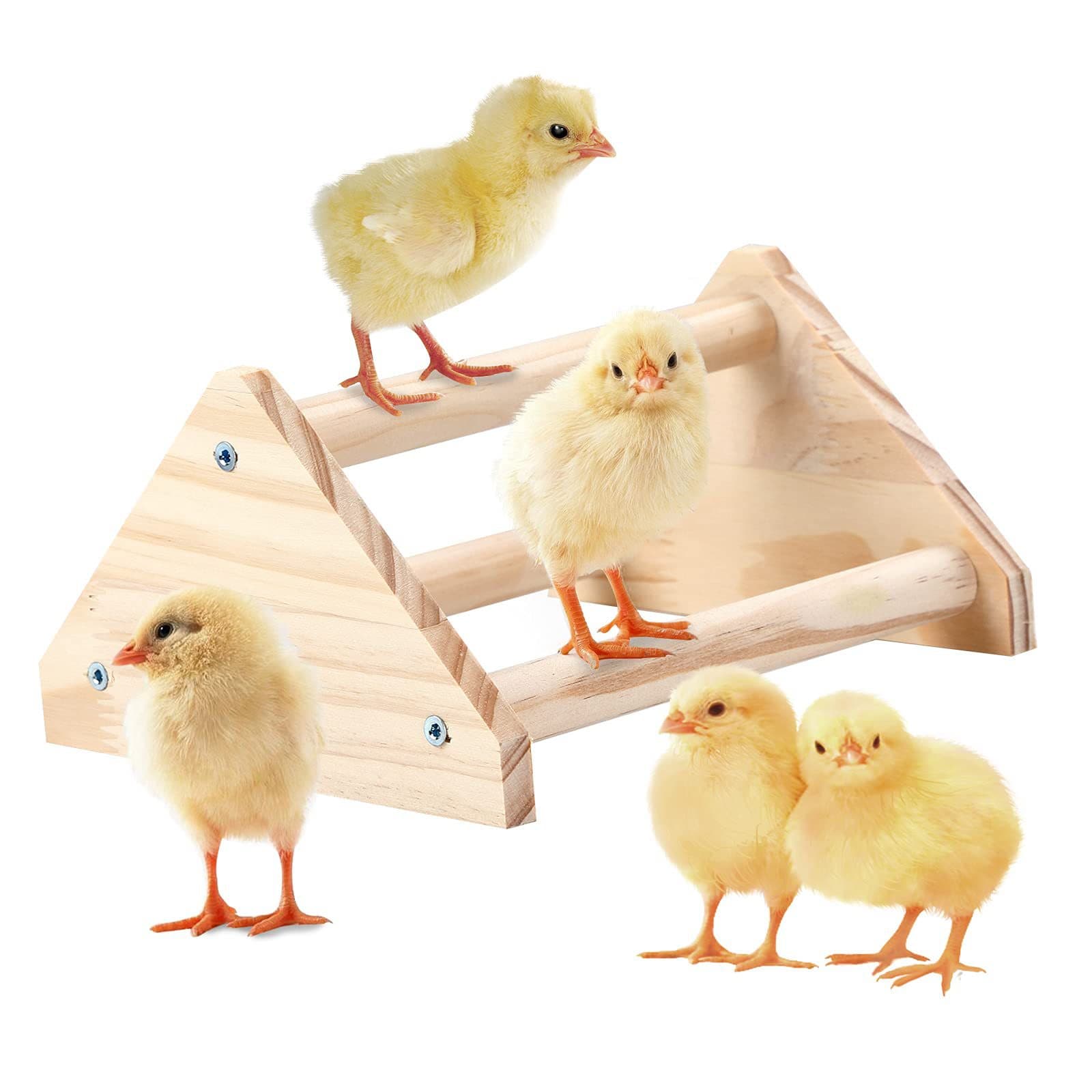 Wooden chicken habitat toy Wooden jungle gym chicken pole Pet chicken off the ground stand