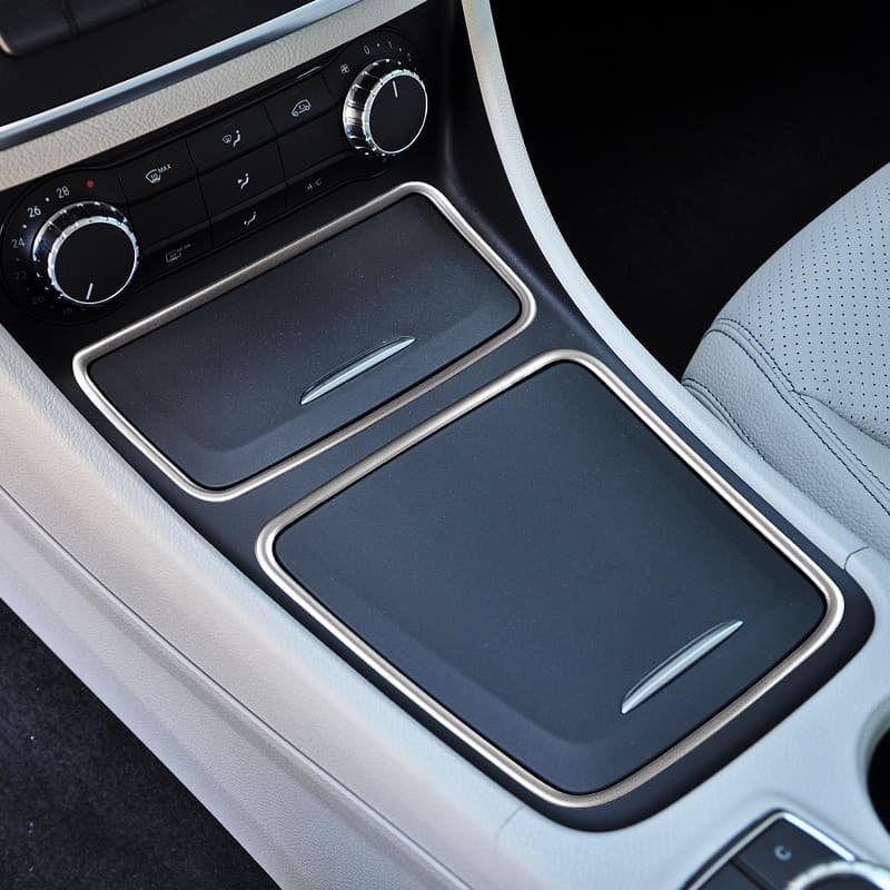 For Mercedes-Benz GLA CLA A-Class B-Class Center Console Cup Holder Decorative Strip Interior Modification Cup Holder Trim