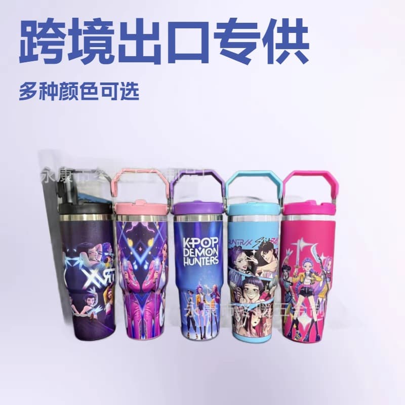 Cross-border 30oz handle cup 304 stainless steel insulated cup outdoor portable handle car cup travel cup foreign trade cup