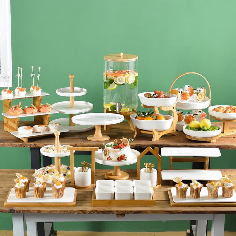 Buffet Tea Break Station Fruit Cupcakes Snacks Afternoon Tea Desserts Platter Birthday Dessert Table Display Stand