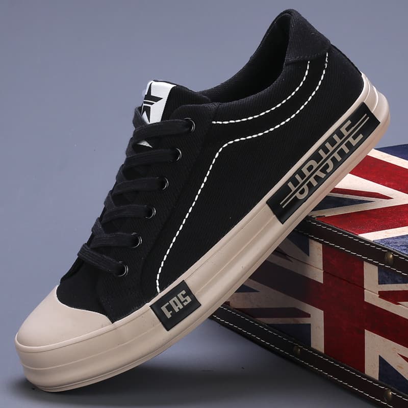 2026 Autumn New Men's Shoes Korean Trendy Fashion Comfortable Flat Canvas Shoes Men Comfortable Driving Soft Sole Shoes