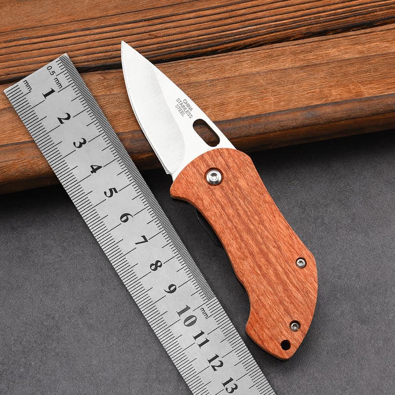 Hot-selling outdoor mini folding knife multifunctional outdoor knife camping portable keychain pocket knife unboxing
