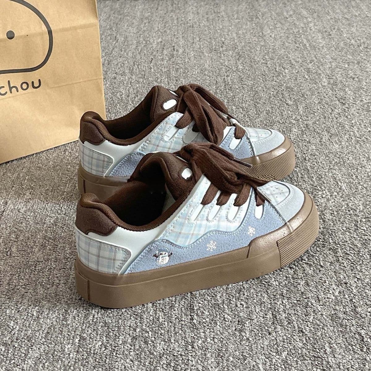 Korean Version Hot Trend Thick Sole Super Popular White Shoes Women 2025 Autumn Summer New Style Ins Fashion Couple Sports German Trainer Shoes