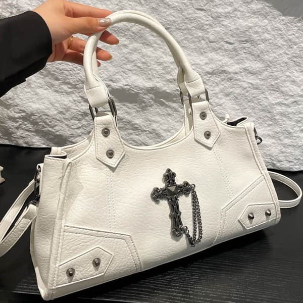 Cross-border Hot-selling Niche Motorcycle Bag Women's Crossbody Bag 2024 New Spicy Girl Underarm Bag Premium Handbag Shoulder Bag