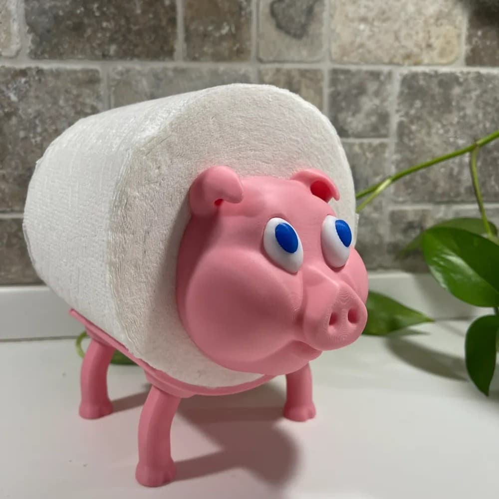 Cross-border New Creative Animal Bathroom Tissue Holder 3D Printed Decoration Home Bathroom Sheep Tissue Holder