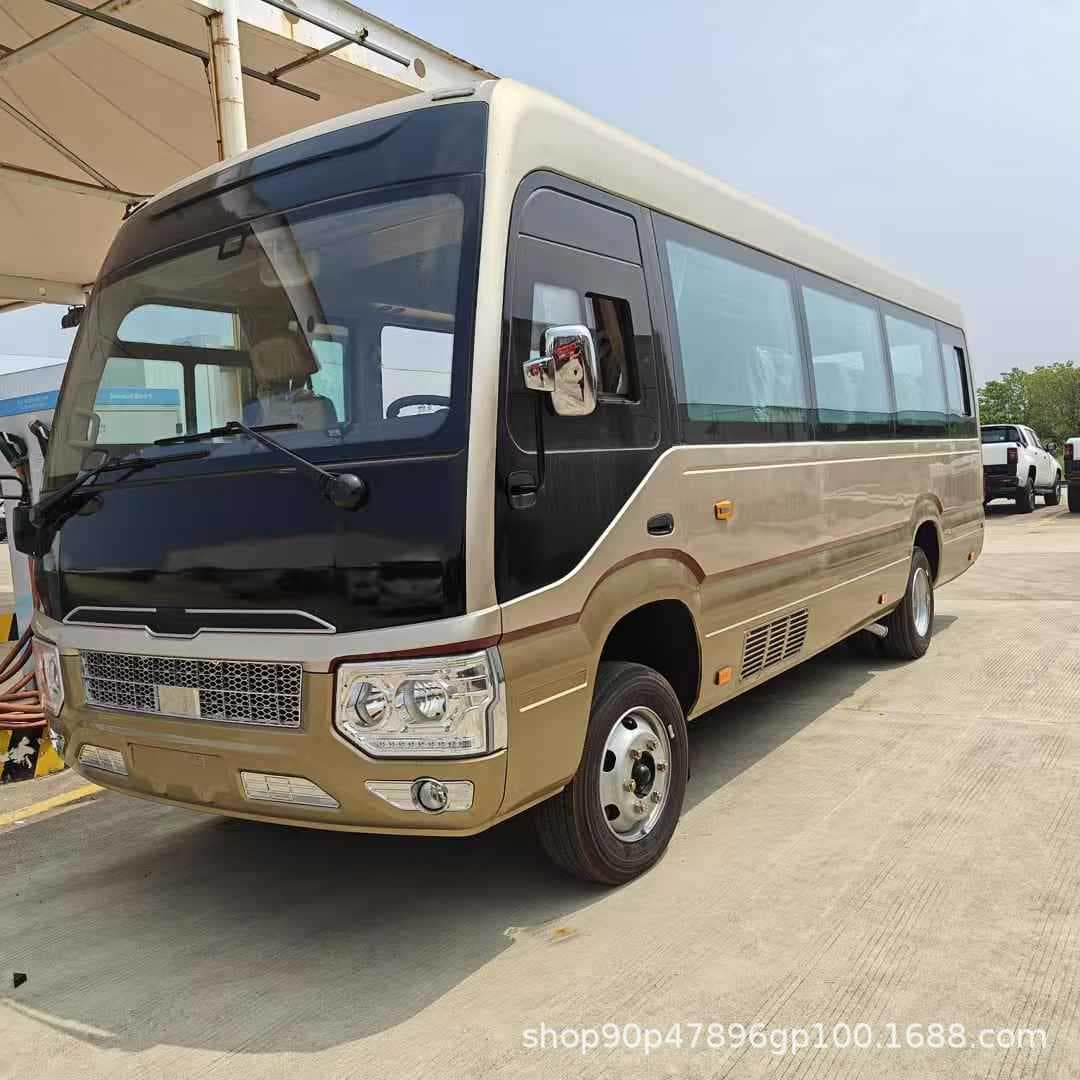 Export to North Korea fuel version bus, 21-seater, imitation Coaster business bus, non-operational commuting vehicle