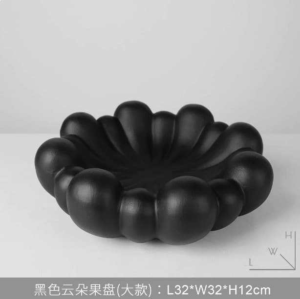 Italian Cloud Resin Fruit Tray Sample Room Hotel Lobby Homestay Home Decorative Storage Tray Desktop Ornament