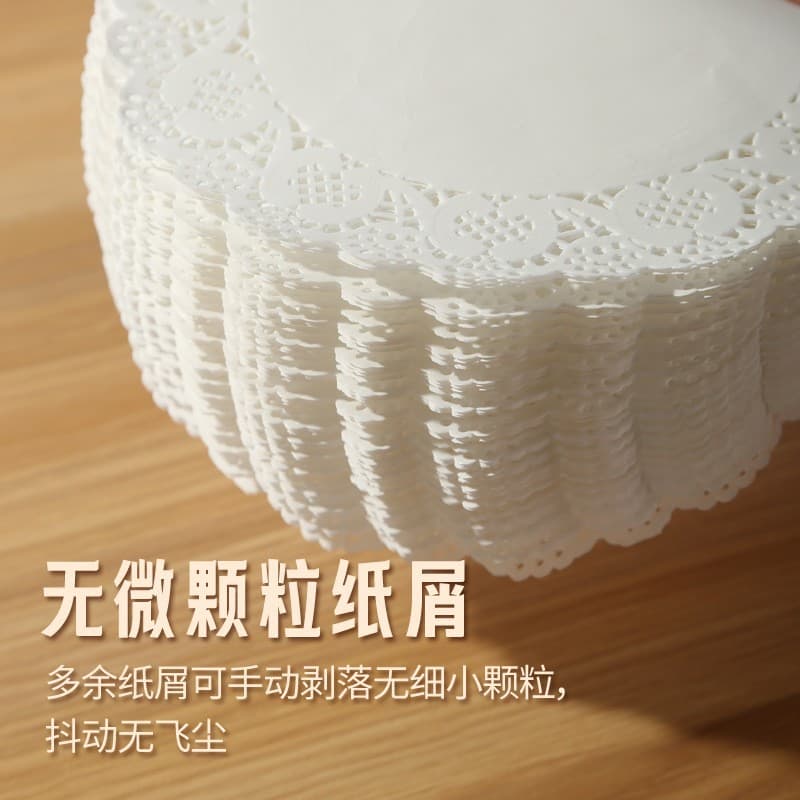 Baking Paper Doily Liners Kitchen Food Oil Absorbing Paper Cake Paper Pizza Pad Paper Plate Lace Paper