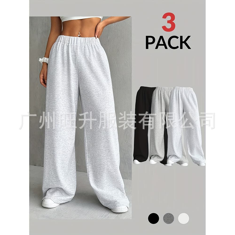 Overseas Trade American Loose Solid Color Wide-Leg Straight Casual Pants 2026 Spring/Autumn New Trendy Versatile Long Pants