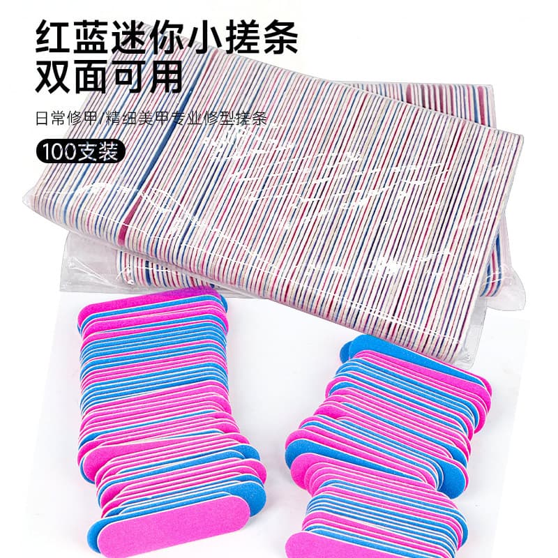 Wear nail manicure tools wholesale disposable wood file sandpaper nail file wood skin polishing strip nail rubbing strip