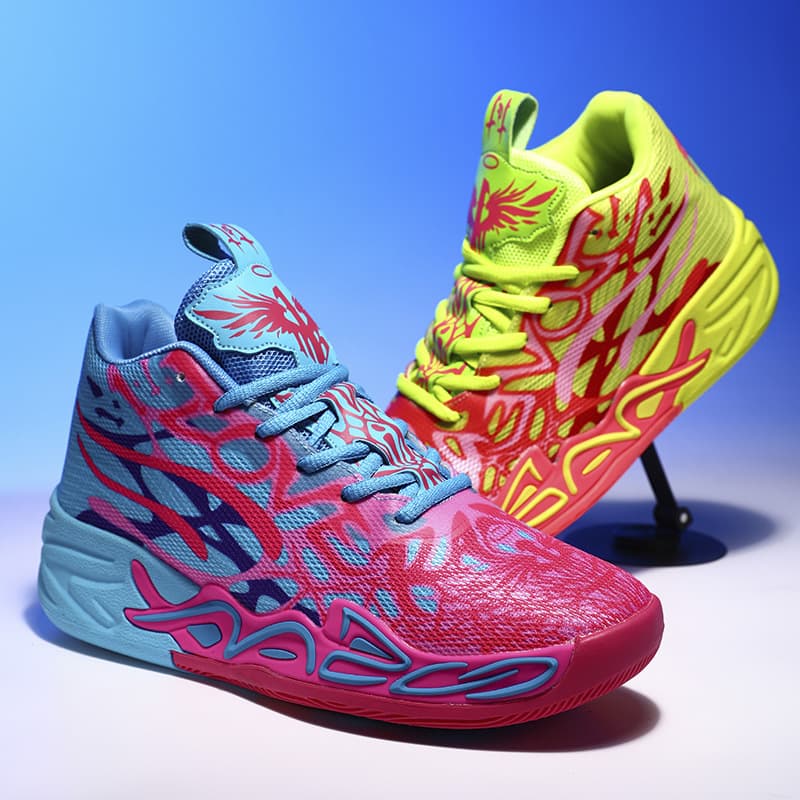 Cross-border LaMelo Ball Basketball Shoes New Style Sports Shoes Three-Ball 4th Generation Adult Student Youth Practical Basketball Shoes