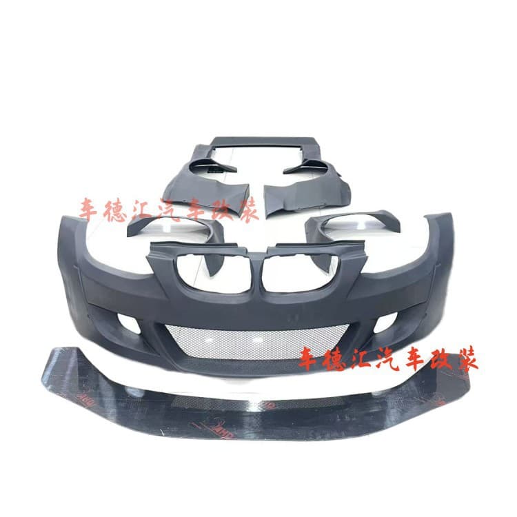 For BMW 3 Series E92 E93 Rocket Bunny Wide Body Kit Front Bumper Fender Rear Wing