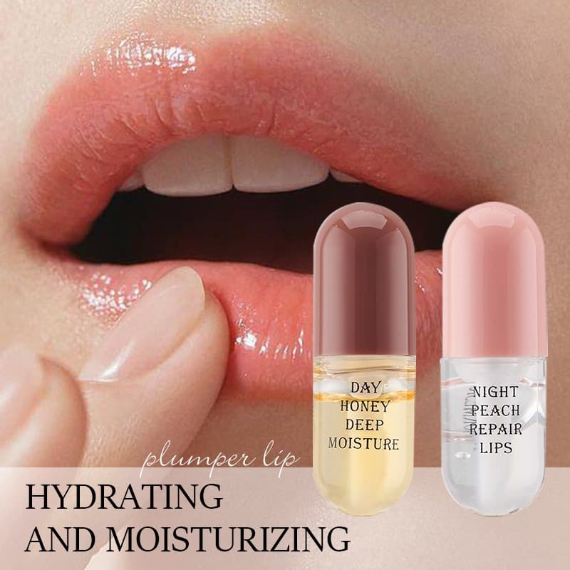KORMESIC Day and Night Lip Oil Set Moisturizing Nourishing Care Kit Anti-Dryness Cross-Border Trade Wholesale