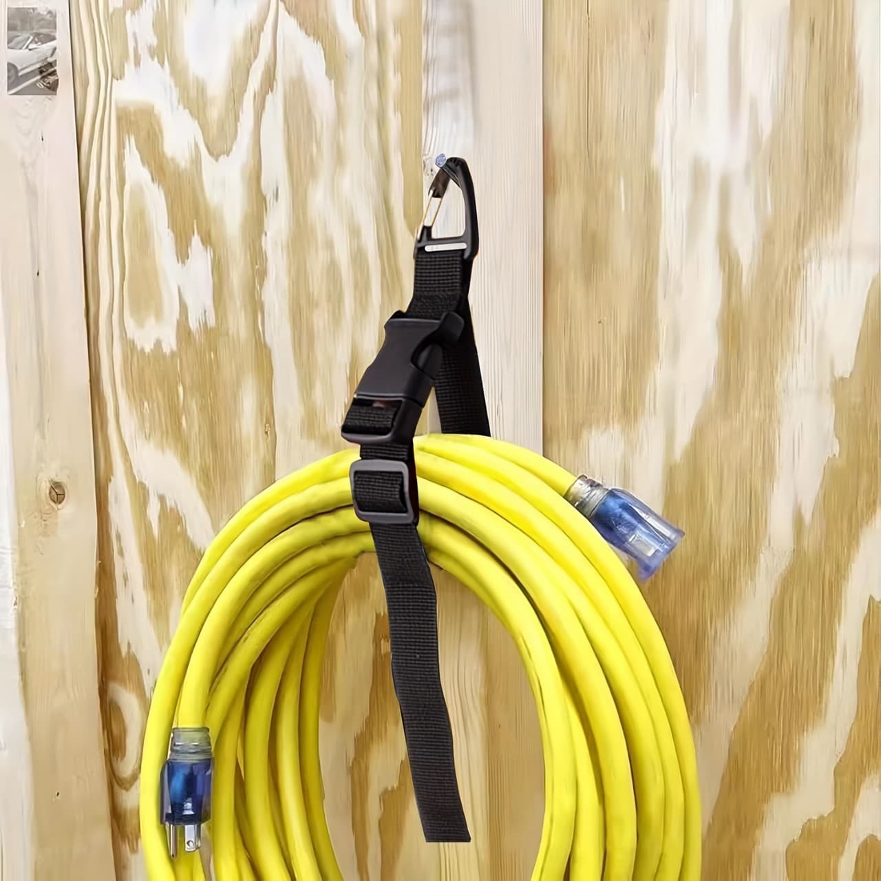 Cross-border triangle buckle storage straps, adjustable multi-functional heavy-duty storage bands, cable storage straps.