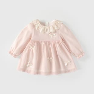Baby Spring Autumn Infant Bodysuit Baby Wrap Bodysuit 100 Days Birthday Dress Princess Wrap Bodysuit Romper