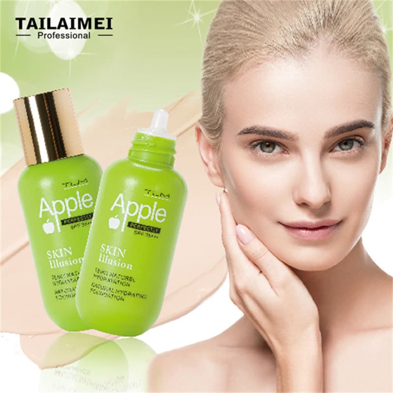 Tailaimei Tlm Cross-Border Wholesale Liquid Foundation Apple Foundation Cream Natural Moisturizing Concealer Long-Lasting Concealer