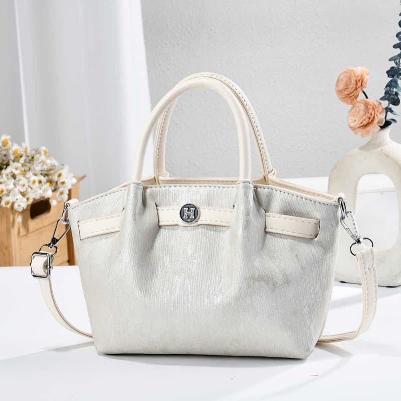 Casual Fashion Tote Bag Solid Color Atmosphere Handbag Versatile Commuting Shoulder Bag Crossbody Bag Tote Bag