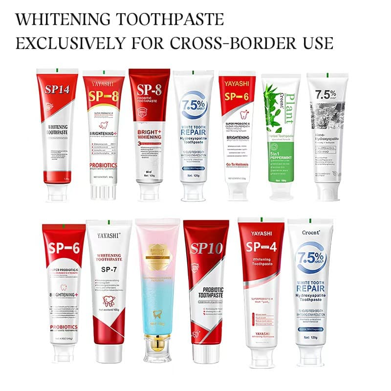 OEM Custom Manufacturing Collection Cross-border E-commerce Probiotic Toothpaste Whitening Teeth Fresh Breath Toothpaste Wholesale