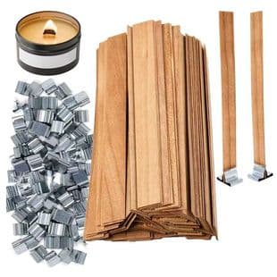 Cross-border Wholesale Multi-size Wooden Wick, Flat Aromatherapy Candle Wood Chip Wick, Natural Wood DIY Candle Wick