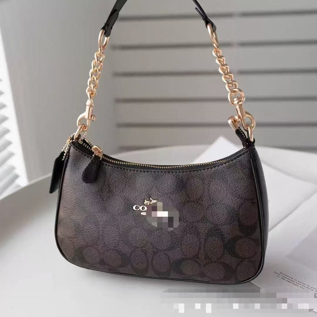 Coco's Teri Underarm Crescent Bag Vintage Old Flower Women's Bag Classic Old Flower Mahjong Bag Fashionable Shoulder Crossbody Bag