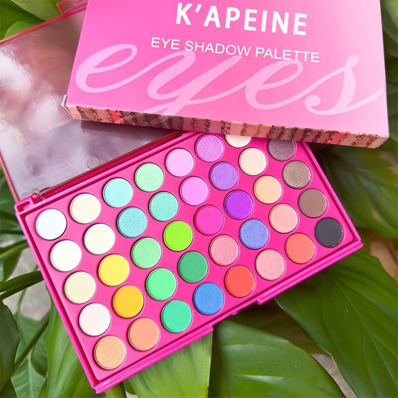Exclusively for foreign trade, 40-color Barbie pink eyeshadow palette, pearlescent matte glitter eyeshadow, European and American best-selling cosmetics