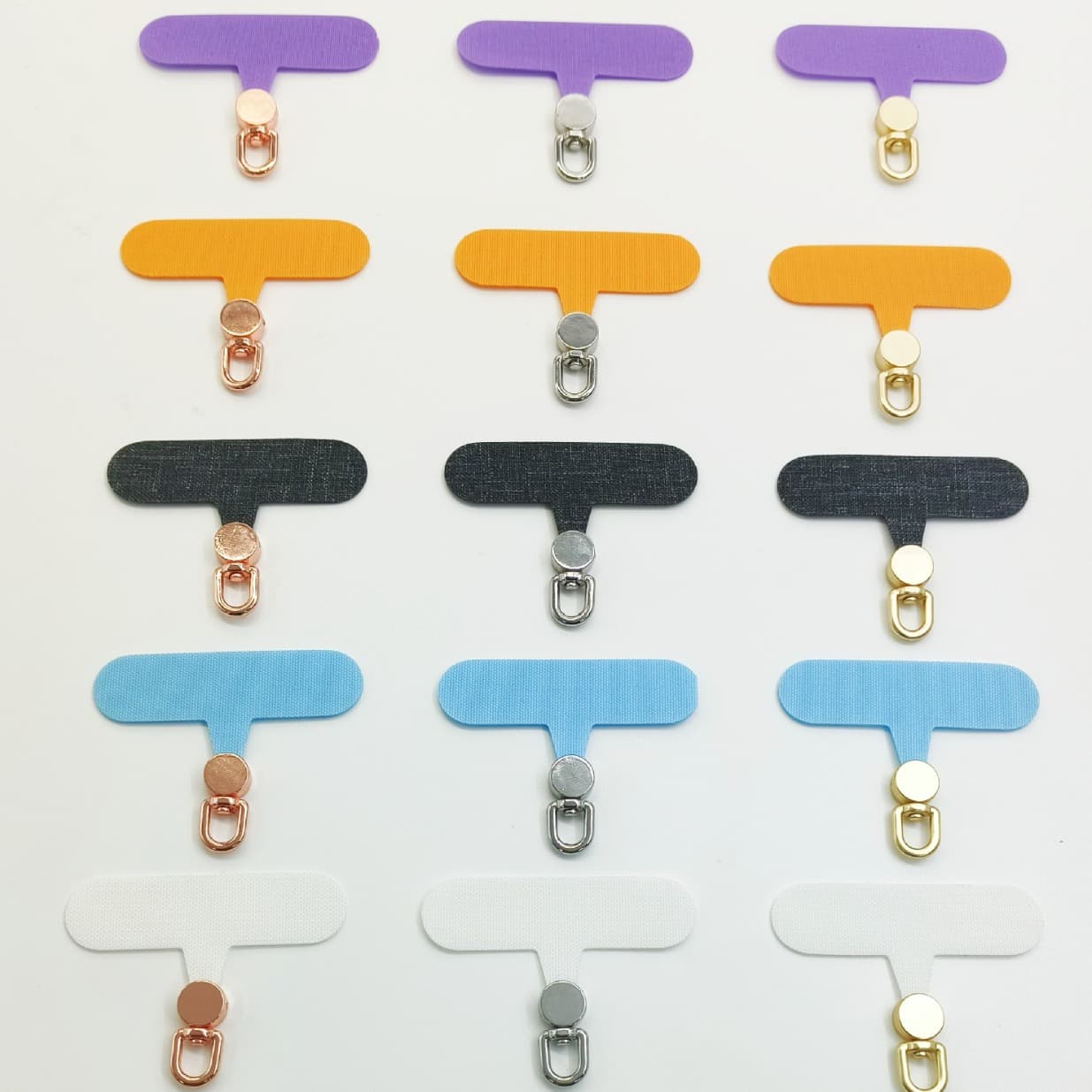 Wholesale single clip plate for phone lanyard spacers, universal crossbody card anti-loss clip and phone back clip