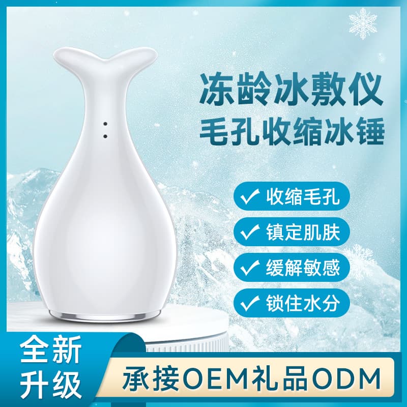 Korean Popular Ice Applicator Physical Small Ice Hammer Cold Compress Hot & Cold Beauty Device Ice Skin Ice Head Ice Compress Muscle Import Instrument