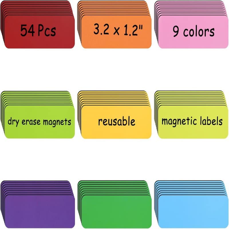 Cartoon Colorful Creative Magnetic Name Tag Blackboard Sticker Writing Fridge Magnet Label Sticker Classroom Name Tag Wholesale