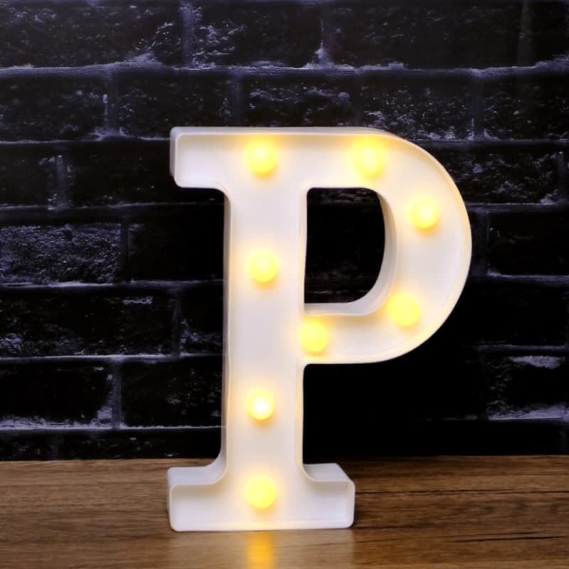 Large Glowing English LED Letter Light for Happy Birthday, Proposal and Scene Decoration Sign