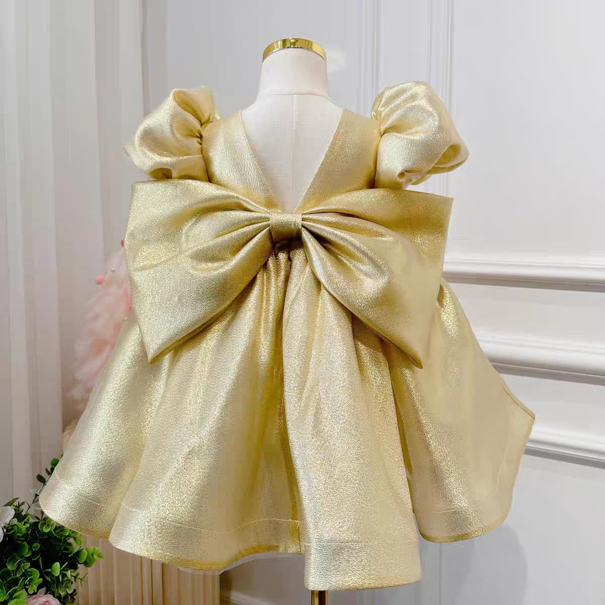 Girl's Piano Princess Dress 2026 New High-End Little Flower Girl Wedding Birthday Baby First Birthday Dress