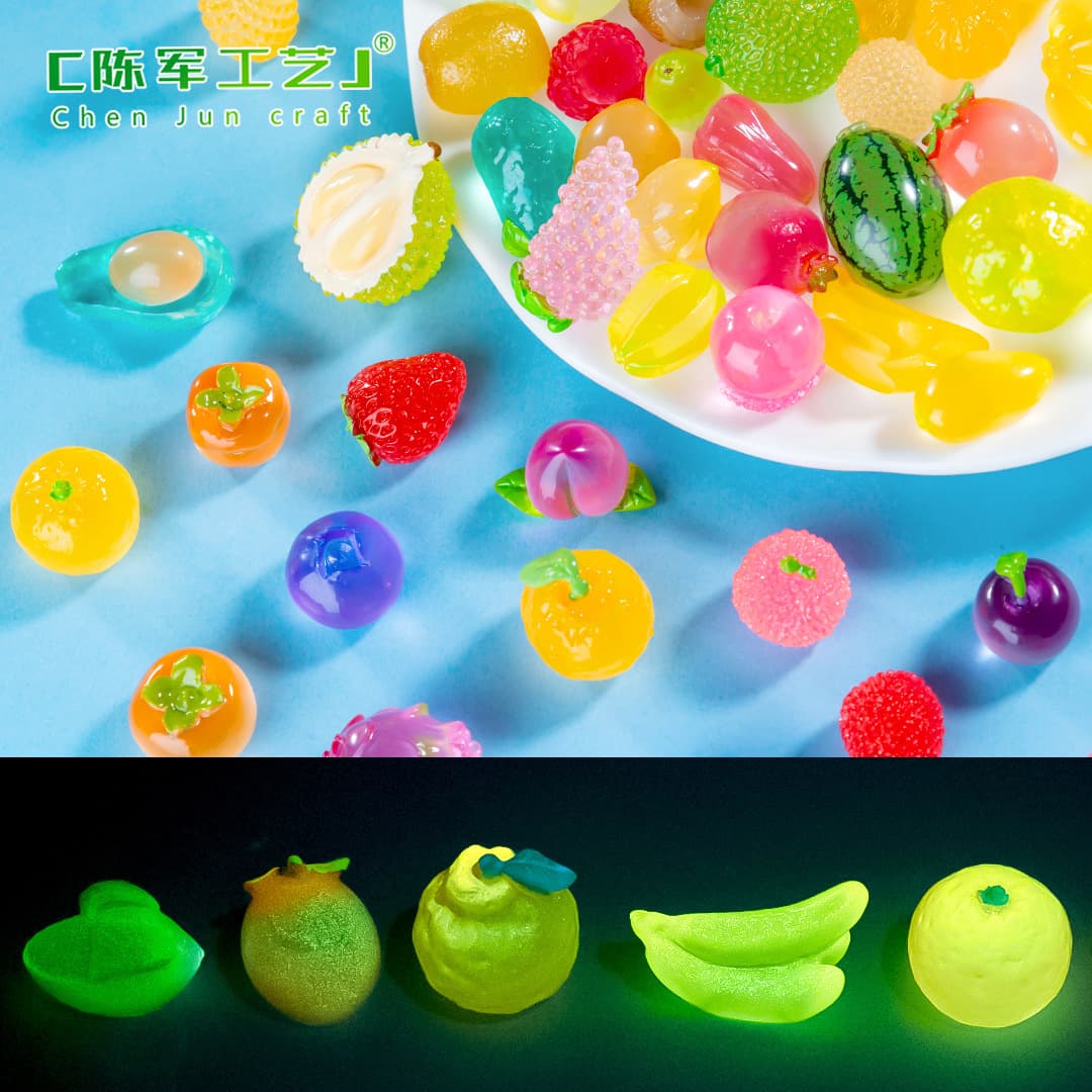 Mini Creative Glowing Fruit House DIY Decoration Blind Bag Accessories Mini Figurines